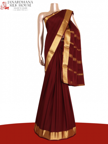 Traditional Mysore Crepe Silk Saree